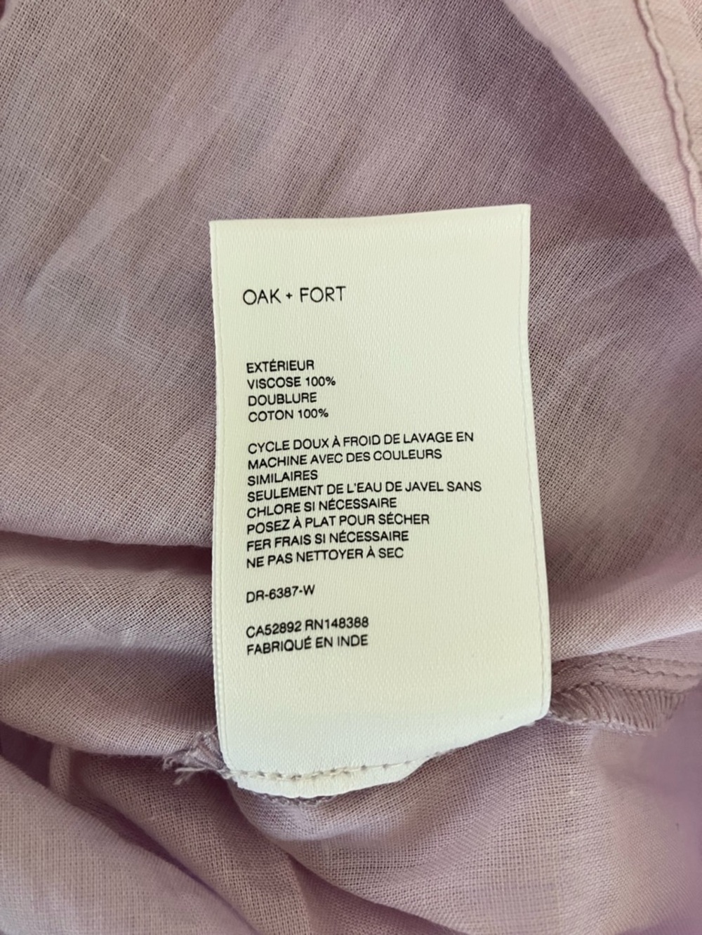 OAK + FORT Smocked Midi Dress Size XS Purple Pastel Tiered Ruffles Wedding Guest - Picture 10 of 10